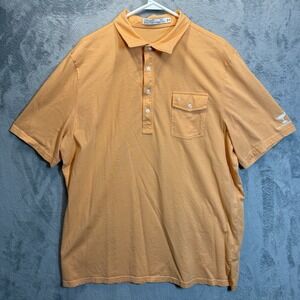 Criquet Pocket Short Sleeve Polo Shirt Founders‎ Cup Orange Men's 2XL